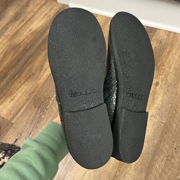 Froddo Leather Suede Snakeskin Print Black Boots Metallic Women's 40 US 9 NWT - Picture 10 of 10